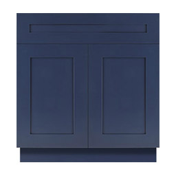 Navy Blue Shaker Kitchen Cabinets