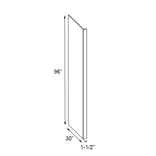 Weston Sand Shaker Tall End Panel - 1-1/2″W x 96″H