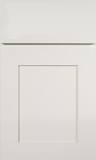 Easton White Shaker Slab Single Door Corner Wall Cabinet - 24W x 42H